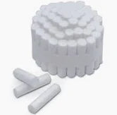25 Nasal Plugs 1.5 Inch Cotton Rolls. Stop a Nosebleed for Kids or Adults - Extra Absorbent Nose Bleed Plugs