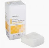 Gauze sponges 4"x4", non sterile, Woven Gauze Sponges, Non-Sterile, 12-Ply, 100% Cotton, 4 in x 4 in, 200 per Pack, 1 Pack